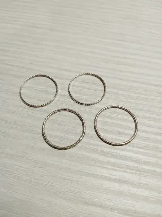 Lote de Anillos plateados