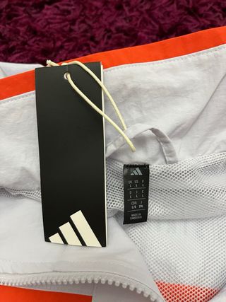 Chaqueta Adidas Blanca y Naranja