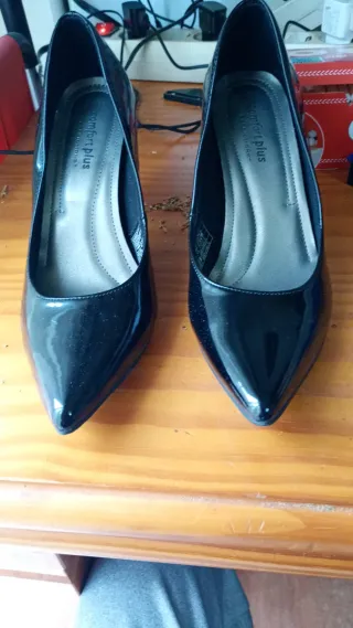 Zapatos de tacón negros Comfort Plus
