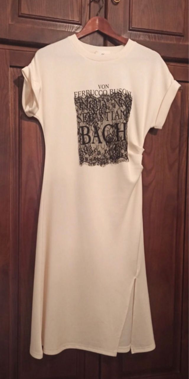 Abito lungo bianco da donna