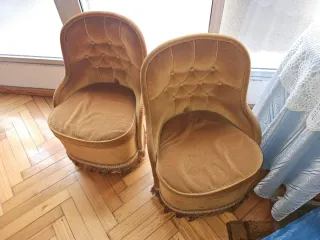 2 Poltrone in velluto