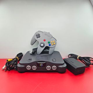 Nintendo 64 Console Nero Controller Grigio