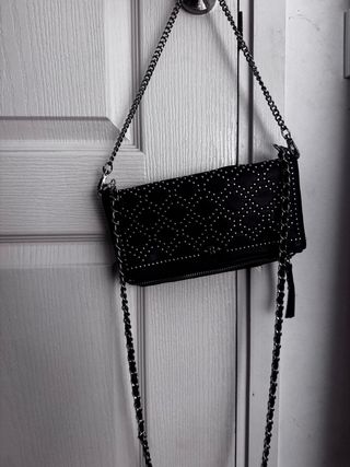 Bolsos brownie burdeos y blancos