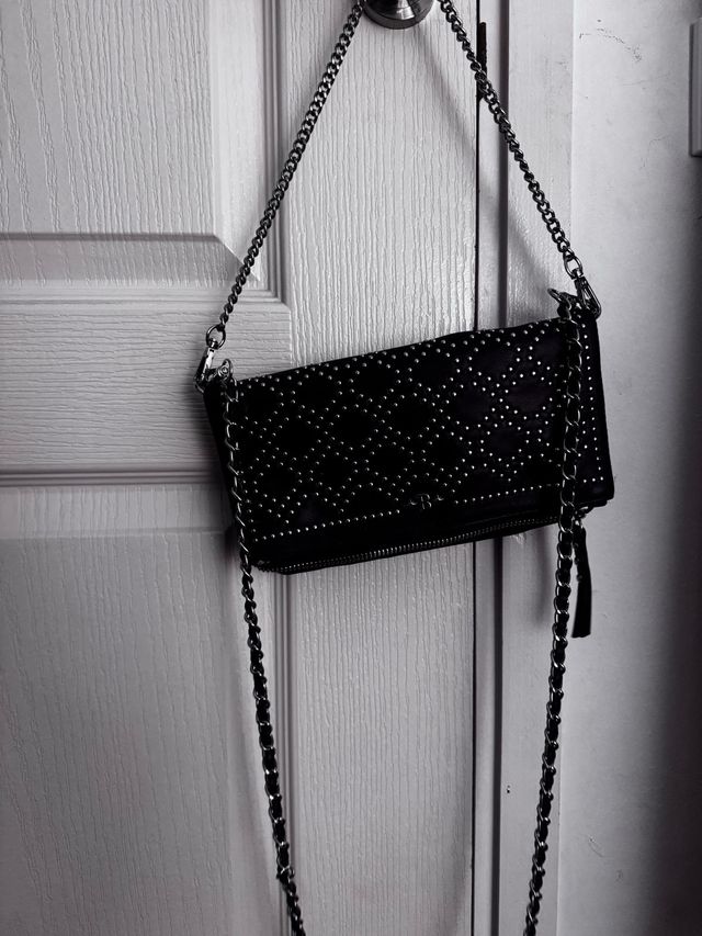 Bolsos brownie burdeos y blancos