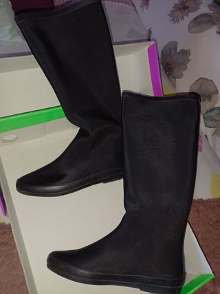 Botas altas neopreno negras Talla 37