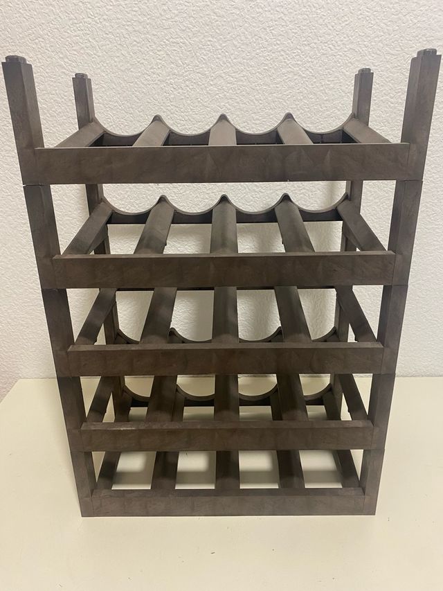 Botellero 5 altezze marrone