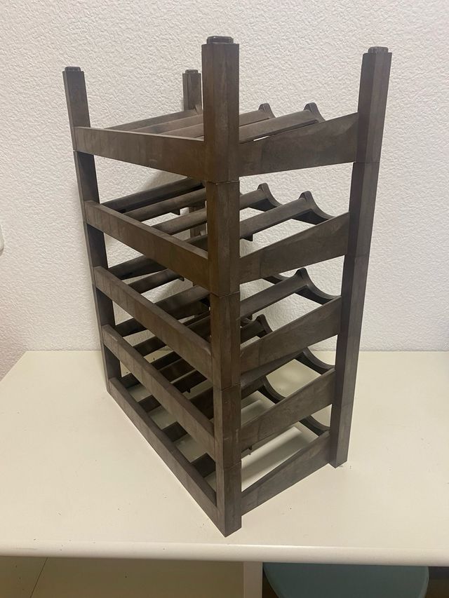 Botellero 5 altezze marrone