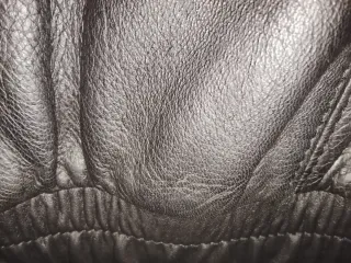 Cazadora de cuero negra hombre