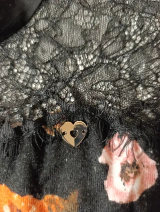 Vestito Twinset fantasia floreale nero