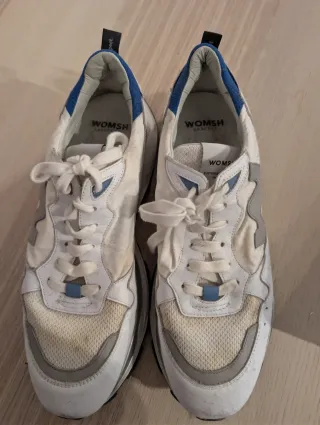 Zapatillas Womsh deportivas blancas y azules