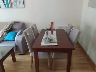 Mesa extensible madera cerezo