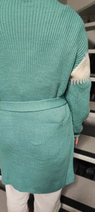 Maglione lungo con cintura