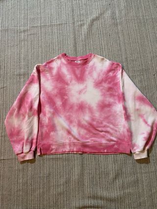 Sudadera Tie Dye Rosa y Blanca