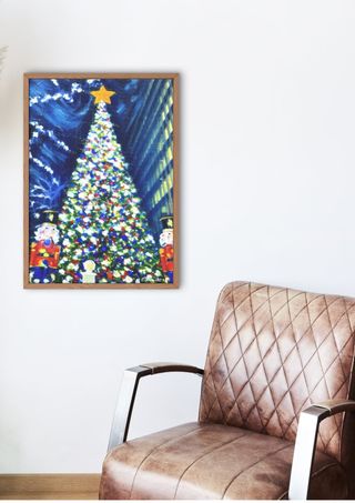 Lamina decorativa navidad poster artistique new yo