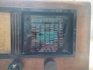 Radio Antigua Madera Marrón