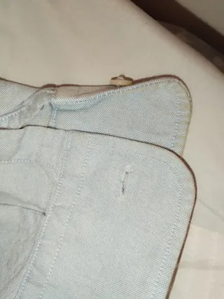 Camisa azul de manga larga