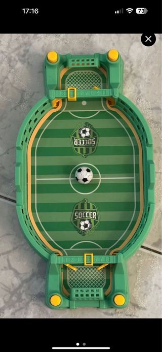 Mini futbolín de mesa
