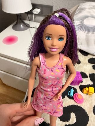 Barbie Fiesta Cumpleaños Muñeca y Bebé