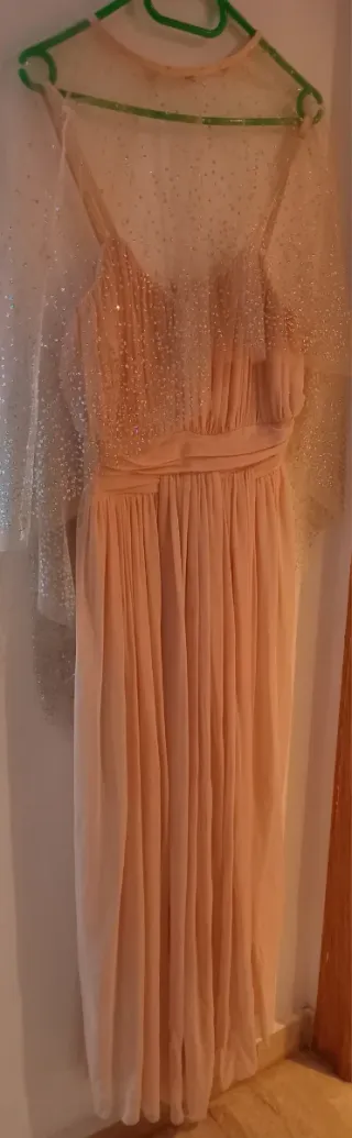 Vestido de fiesta rosa pálido.  Sólo 1 vez usado.
