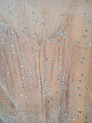 Vestido de fiesta rosa pálido.  Sólo 1 vez usado.