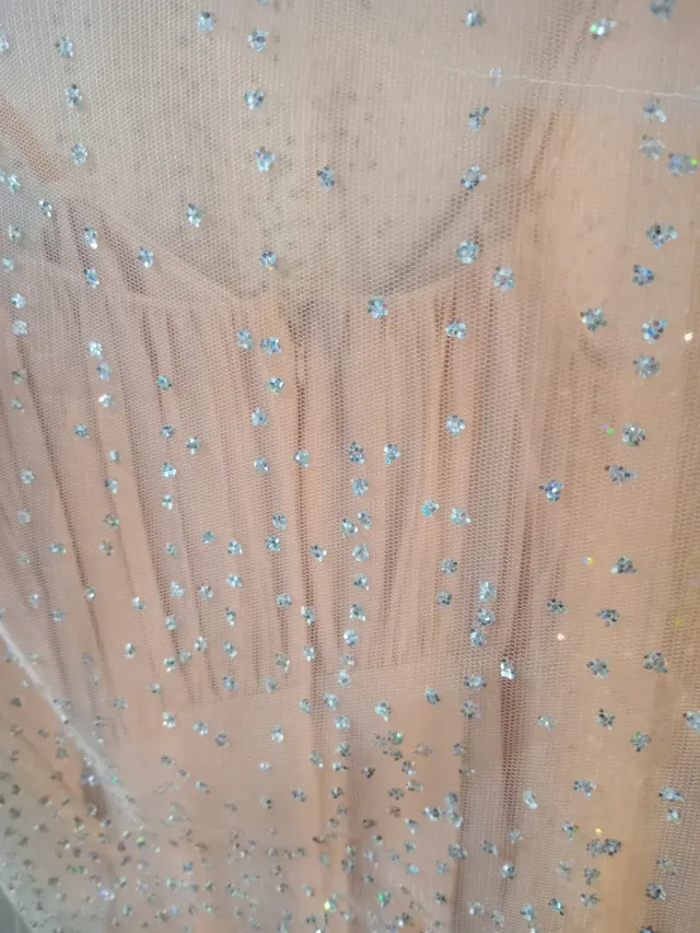 Abito da festa rosa pallido. Usato solo 1 volta.