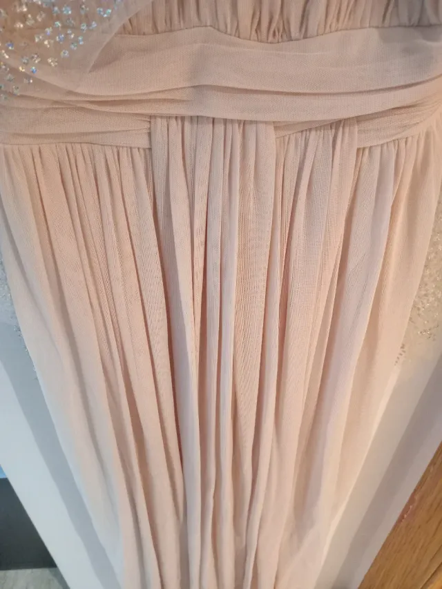 Abito da festa rosa pallido. Usato solo 1 volta.