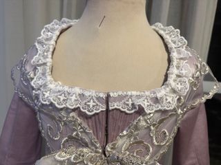 Traje de Fallera Niña Lila y Turquesa