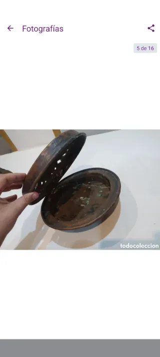 Calientacamas Cobre Siglo XIX