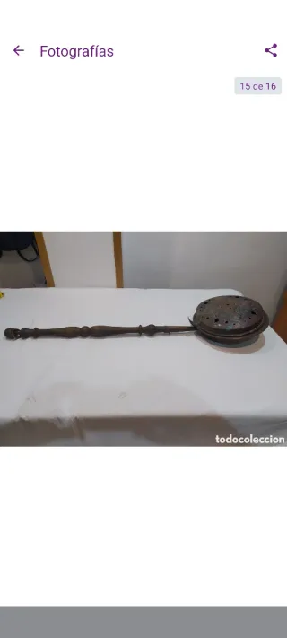 Calientacamas Cobre Siglo XIX