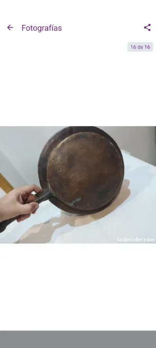 Calientacamas Cobre Siglo XIX