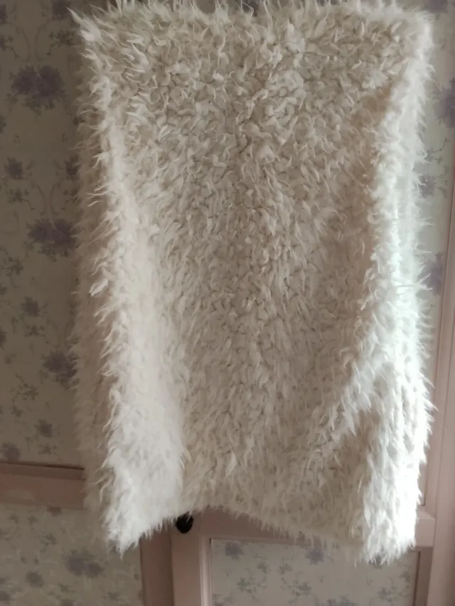 Chaleco pelo blanco Talla única