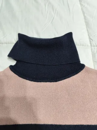 Jersey cuello alto rayas