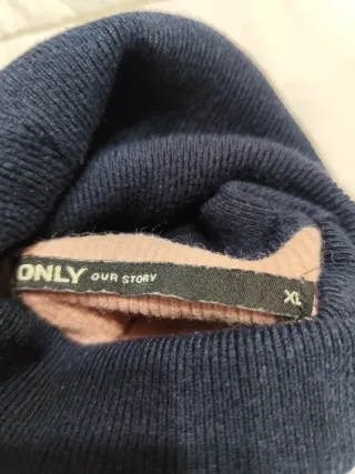 Jersey cuello alto rayas