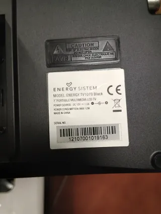 Energy Sistem TVi070 Black TDT