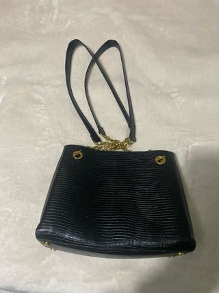 Bolso Parfois negro efecto piel