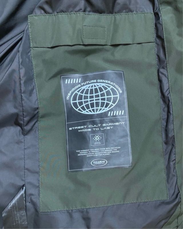 Giubbotto imbottito verde Pull&Bear