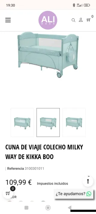 Cuna de viaje Kikkaboo Milky Way
