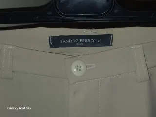 Pantaloni Sandro Ferrone donna beige