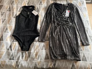 pack talla S Vestido y body fiesta