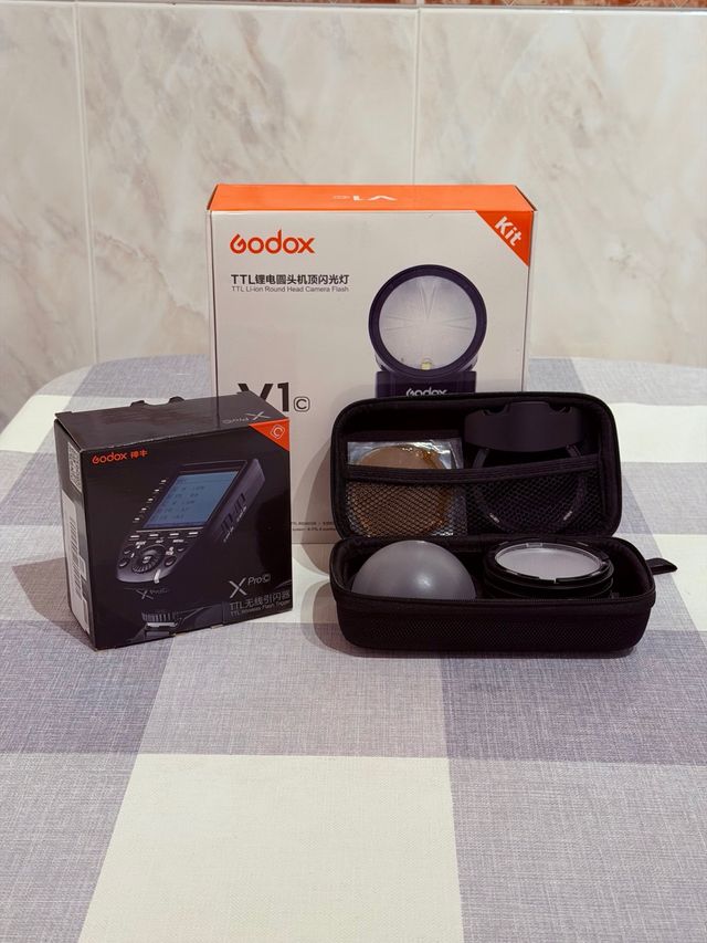 Flash Godox V1-C TTL para Canon