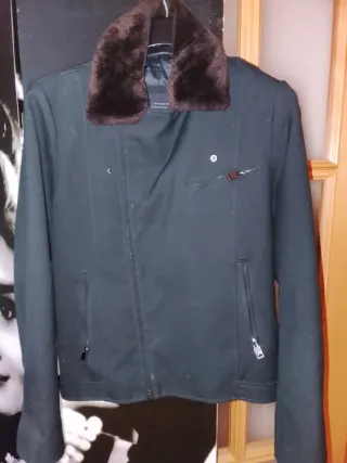 Cazadora hombre con cuello pelo