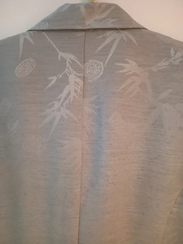 Giacchetta da festa 3/4, argentata con stampa