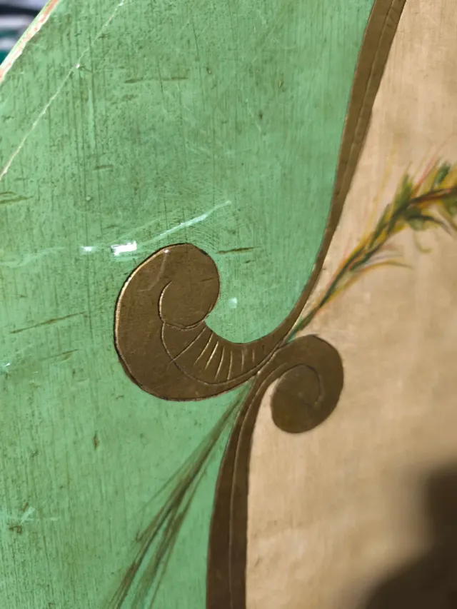 Precioso secreter veneciano pintado a mano