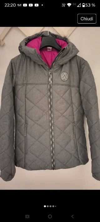 Piumino Decathlon grigio