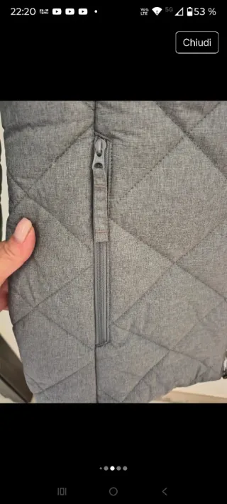 Piumino Decathlon grigio