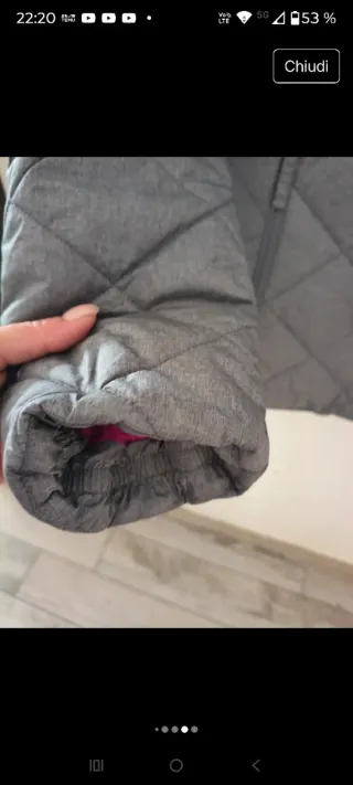 Piumino Decathlon grigio