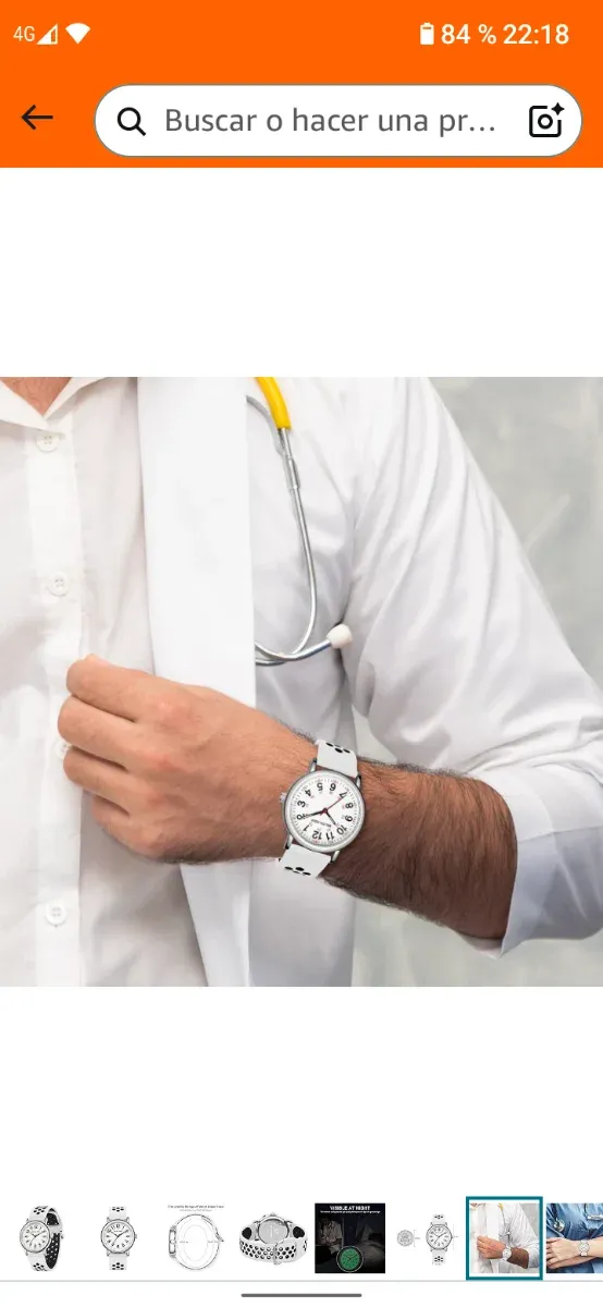 Reloj Enfermera Esfera Luminosa impermeable unisex