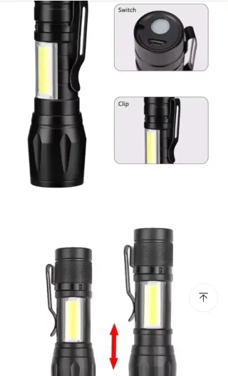 Linterna LED USB Recargable