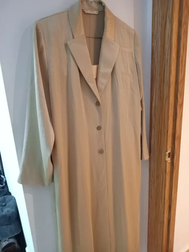 Cappotto satinato dorato Elisa Rivero Taglia 48