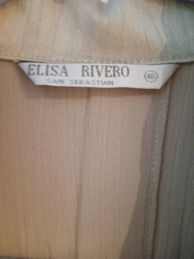 Cappotto satinato dorato Elisa Rivero Taglia 48